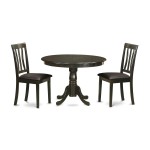 3 Pc Small Kitchen Table And Chairs Set-Dining Table And 2 Dinette Chairs