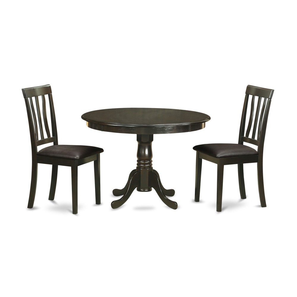 3 Pc Small Kitchen Table And Chairs Set-Dining Table And 2 Dinette Chairs