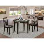 3 Pc Small Kitchen Table And Chairs Set-Dining Table And 2 Dinette Chairs