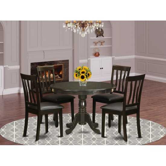 5 Pc Small Kitchen Table, Chairs Set--Small Kitchen Table, 4 Dinette Chairs.