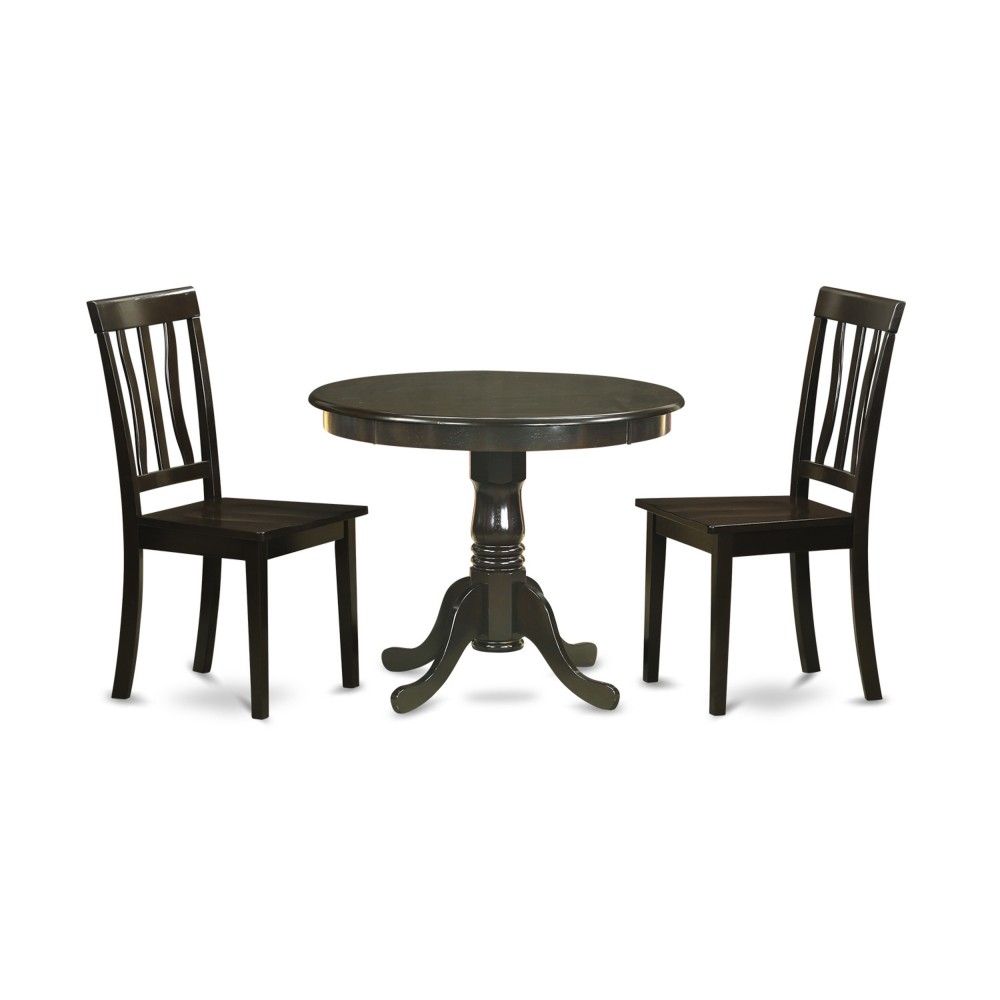 3 Pc Kitchen Table Set-Breakfast Nook With 2 Dining Chairs