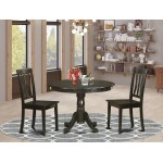 3 Pc Small Kitchen Table Set-Small Kitchen Table Set And 2 Dinette Chairs