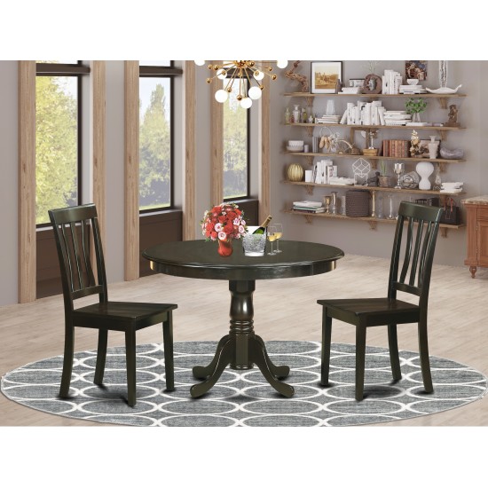 3 Pc Small Kitchen Table Set-Small Kitchen Table Set And 2 Dinette Chairs