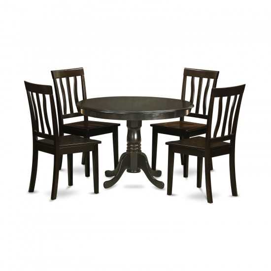 5 Pc Kitchen Table Set- Table And 4 Dinette Chairs