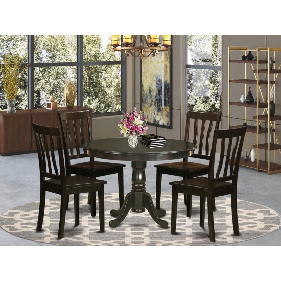 5 Pc Kitchen Table Set- Table And 4 Dinette Chairs