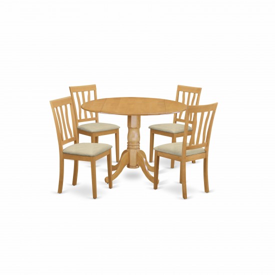 5 Pc Dinette Table Set - Dining Table And 4 Dining Chairs