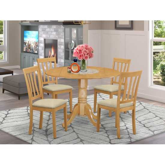 5 Pc Dinette Table Set - Dining Table And 4 Dining Chairs