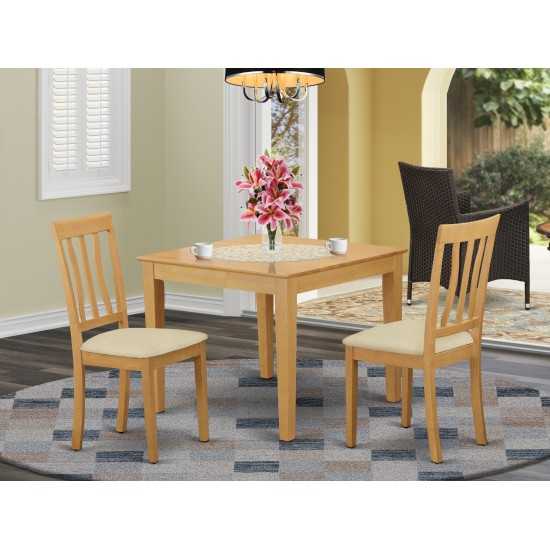 3 Pc Table And Chairs Set - Table And 2 Dining Chairs