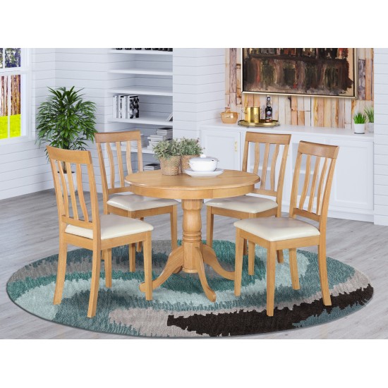 5 Pc Kitchen Table Set-Small Kitchen Table Plus 4 Dining Chairs