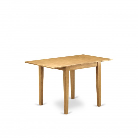 Kitchen Dining Set 3Pc, 2 Outstanding Kitchen Chairs, An Table, Oak Color Faux Leather, Oak Finish Frame