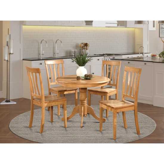 5 Pc Small Kitchen Table And Chairs Set-Breakfast Nook And 4 Kitchen Chairs