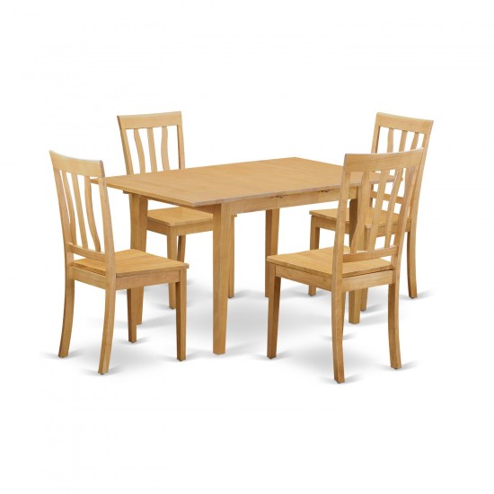 5 Pc Dinette Set - Dinette Table And 4 Dining Chairs