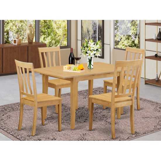 5 Pc Dinette Set - Dinette Table And 4 Dining Chairs