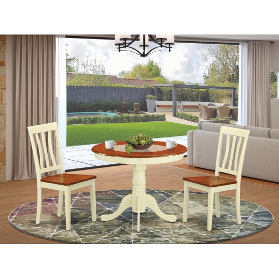 3 Pc Kitchen Nook Dining Set-Kitchen Table And 2 Chairs For Dining Room