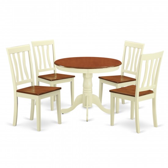 5 Pc Small Kitchen Table, Chairs Set-Kitchen Table Plus 4 Kitchen Dining Chairs