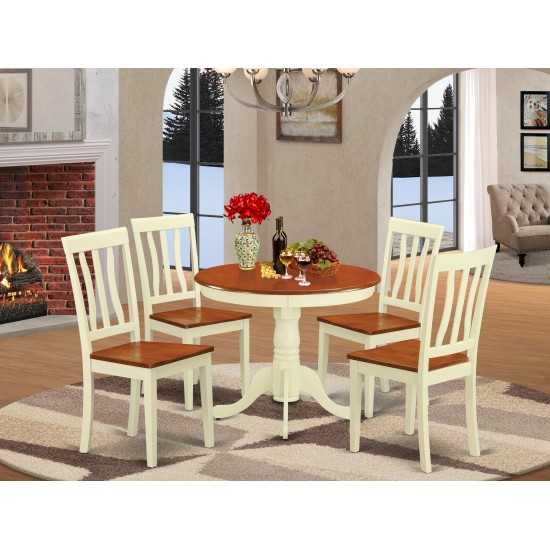 5 Pc Small Kitchen Table, Chairs Set-Kitchen Table Plus 4 Kitchen Dining Chairs