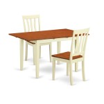 3 Pc Dinette Set For 2-Dining Table And 2 Dining Chairs