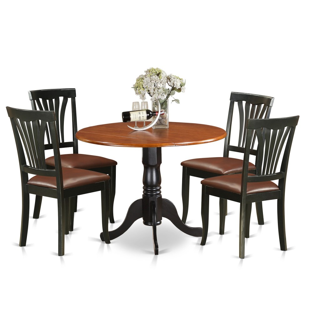 5 Pc Kitchen Table Set-Dining Table And 4 Kitchen Chairs