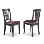 3 Pc Dinette Set-Dining Table And 2 Kitchen Dining Chairs, Black