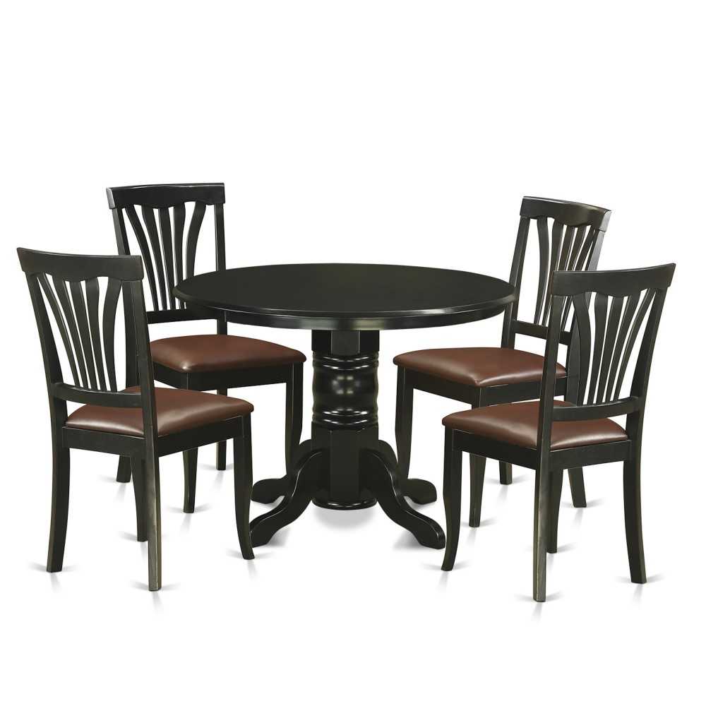 5 Pc Dinette Set - Dinette Table And 4 Dining Chairs