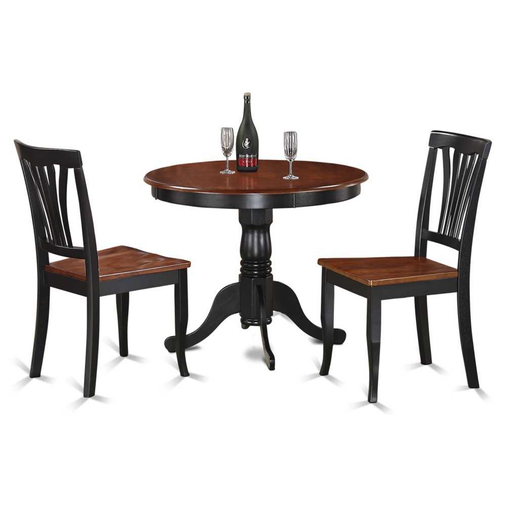 3 Pc Kitchen Nook Dining Set-Small Kitchen Table And 2 Kitchen Chairs