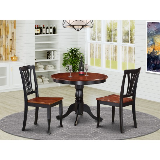 3 Pc Kitchen Nook Dining Set-Small Kitchen Table And 2 Kitchen Chairs