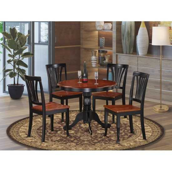 5 Pc Small Kitchen Table Set-Small Kitchen Table And 4 Dining Chairs