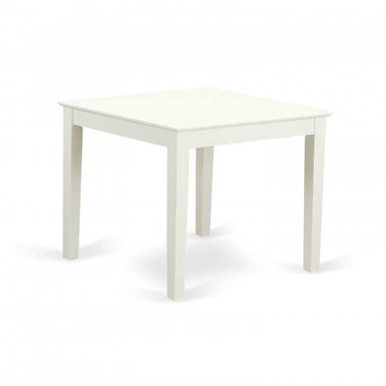 Oxav3-Lwh-W 3Pc Square 36 Inch Table And 2 Vertical Slatted Chairs