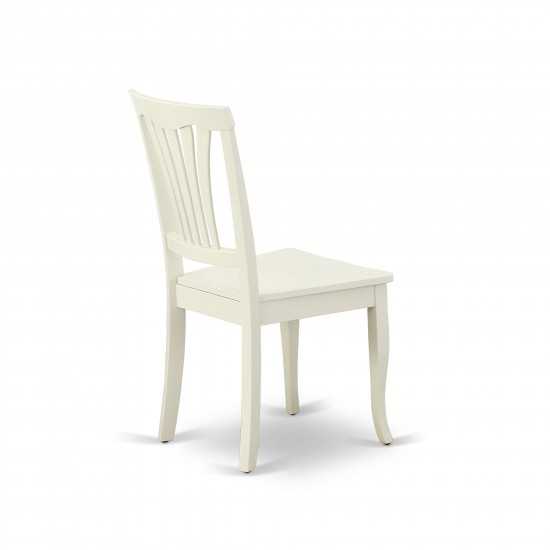 Oxav3-Lwh-W 3Pc Square 36 Inch Table And 2 Vertical Slatted Chairs