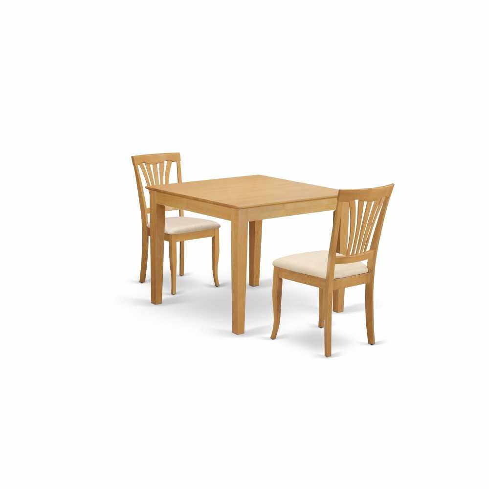 3 Pc Kitchen Table Set - Dining Table For Small Spaces And 2 Dining Chairs