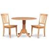 3 Pc Kitchen Nook Dining Set-Kitchen Table And 2 Dining Chairs