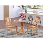 3 Pc Kitchen Nook Dining Set-Kitchen Table And 2 Dining Chairs