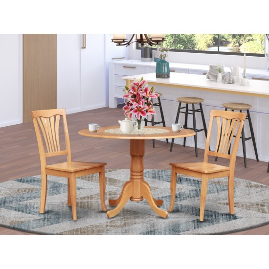 3 Pc Kitchen Nook Dining Set-Kitchen Table And 2 Dining Chairs