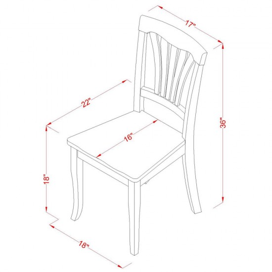 Wooden Dining Set 3 Pc- 2 Chairs, Stunning Table, Oak Finish Hardwood Chair Seat, Oak Finish Frame