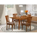 5 Pc Dinette Set For Small Spaces-Dining Tables And 4 Dining Chairs