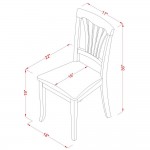 5 Pc Dinette Set For Small Spaces-Dining Tables And 4 Dining Chairs