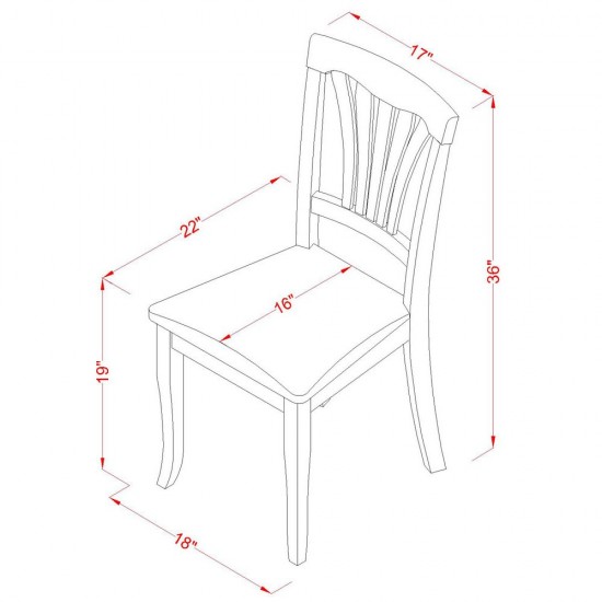 5 Pc Dinette Set For Small Spaces-Dining Tables And 4 Dining Chairs