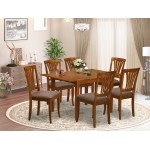 7 Pc Dinette Set For Small Spaces-Small Kitchen Table And 6 Kitchen Chairs