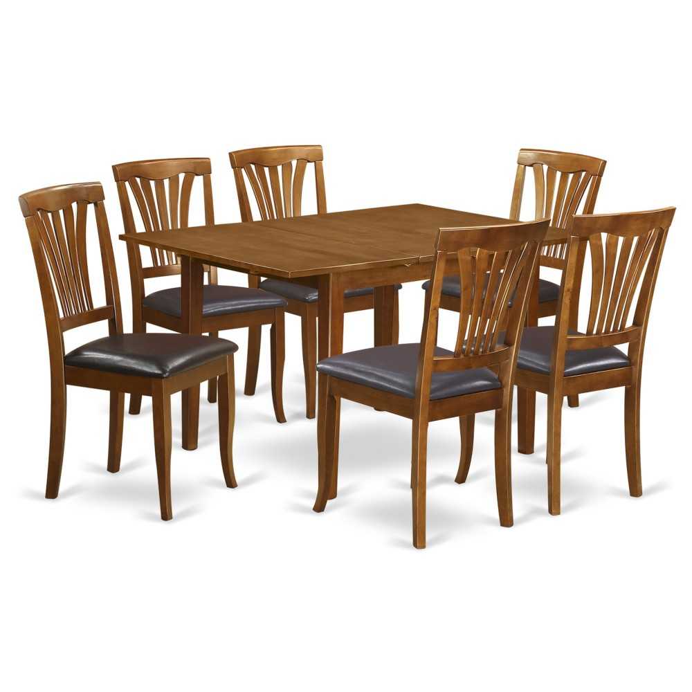 7 Pc Dinette Set For Small Spaces-Kitchen Tables And 6 Dining Chairs 7 Pc Dinette Set For Small Spaces-Kitchen Tables And 6 Dining Chairs