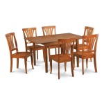 7 Pc Kitchen Nook Dining Set-Small Dining Tables And 6 Kitchen Chairs