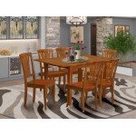 7 Pc Kitchen Nook Dining Set-Small Dining Tables And 6 Kitchen Chairs