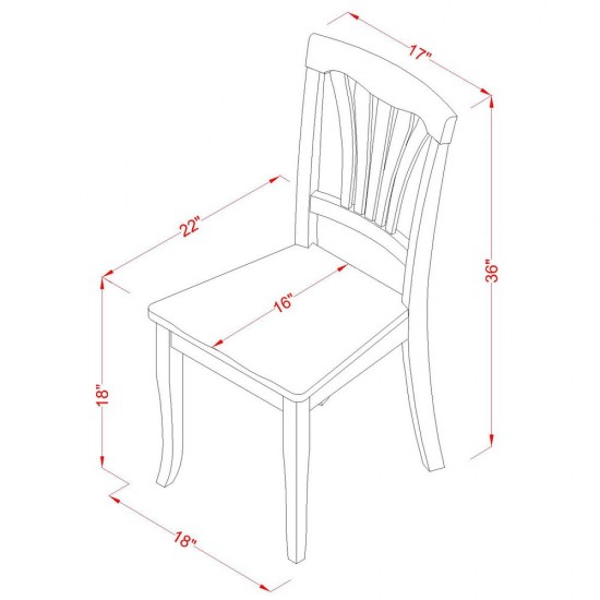 5 Pc Dinette Set For Small Spaces With Leaf And 4 Kitchen Dining Chairs