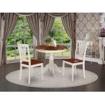 3 Pc Small Kitchen Table And Chairs Set-Small Table Plus 2 Dining Chairs