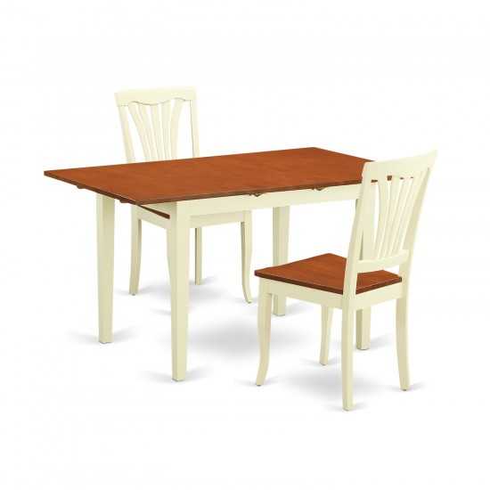 3 Pc Dining Room Set-Dining Table And 2 Dining Chairs