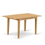 5Pc Rectangle 42/53.5" Dinette Table, 12 In Leaf, Four Parson Chair, Oak Leg, Pu Leather Color Oasis