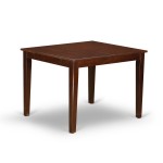 3Pc Rectangle 42/53.5" Dinette Table, 12 In Butterfly Leaf, Pair Of Parson Chair, Mahogany Leg, Pu Leather Color Firebrick Re