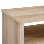 18" Grooved Door Farmhouse Nightstand - White Oak