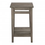 Parker 18" Farmhouse Trim Side Table - Grey Wash