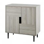 Addison 30" Modern Accent Cabinet - Birch/Magenta Interior