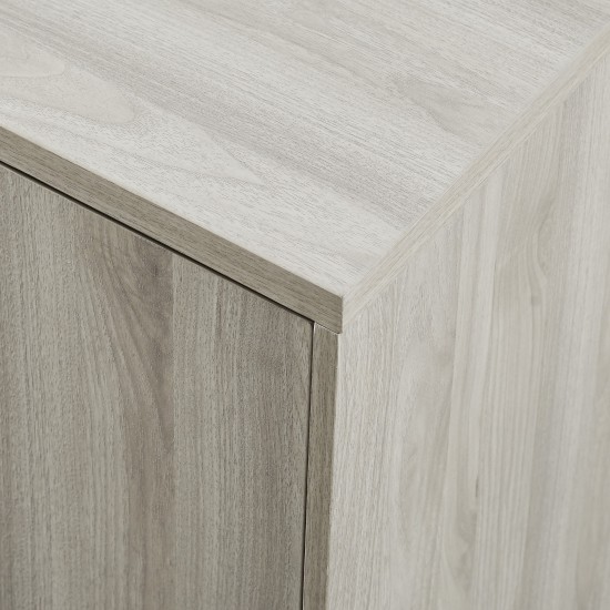 Addison 30" Modern Accent Cabinet - Birch/Magenta Interior